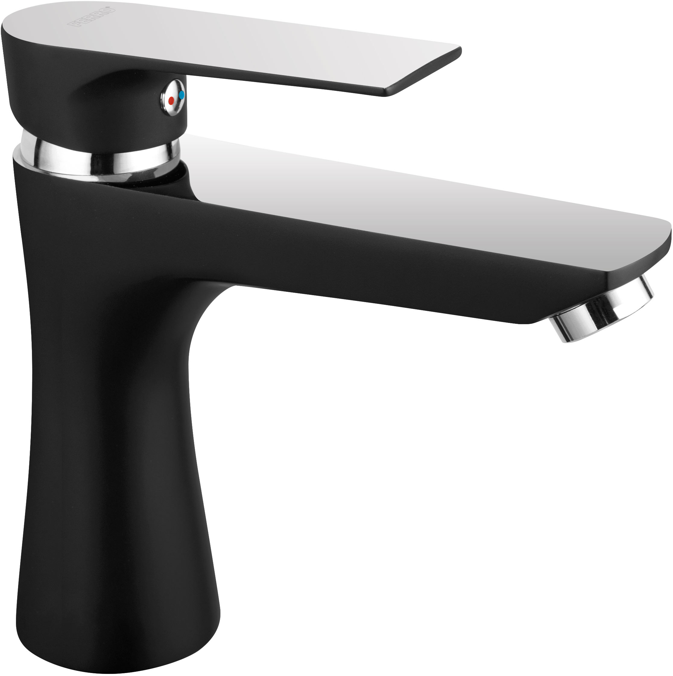 

Смеситель для раковины FERRO Algeo Square Black BAQ2BLC