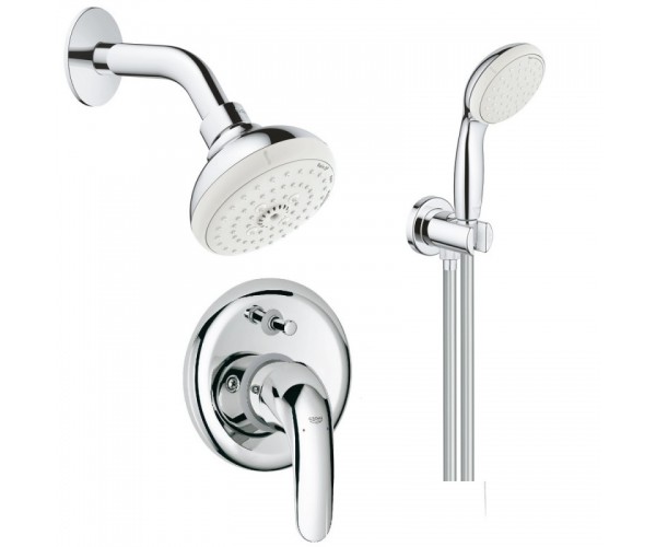 

Душевая система скрытого монтажа Grohe Euroeco New 26000005 (32747000+26088001+26406001)