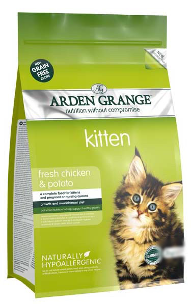 

Сухой корм для кошек Arden Grange Kitten для котят с курицей и картофелем 8кг