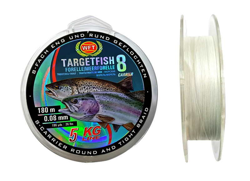 

Плетений шнур WFT TF8 Meerforelle trans 5kg 0.08mm 180m (1D-C 464-008)