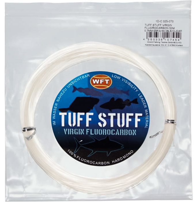 

Повідковий матеріал T.Stuff Fluorcarbon Hard Mono 0.40mm 10.2kg 20lb 50m (1D-C 325-040)