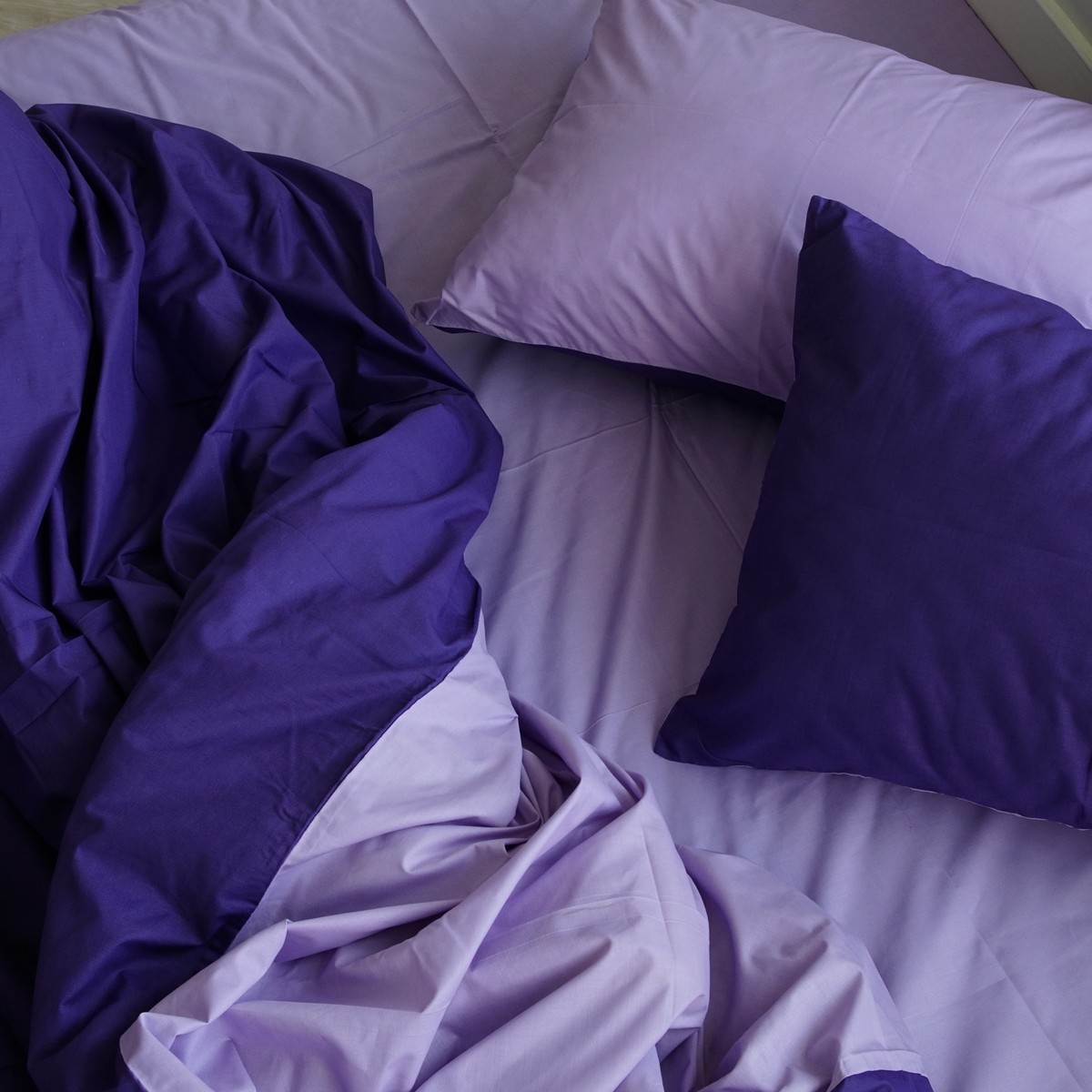 

Однотонное лаванда с фиолетовым постельное белье MDreams 2-спальный 200х220