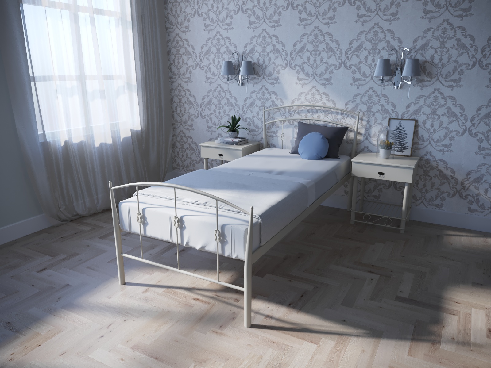 

Кровать MELBI Летиция Односпальная 80*190 см Бежевый (КМ-007-01-1беж)