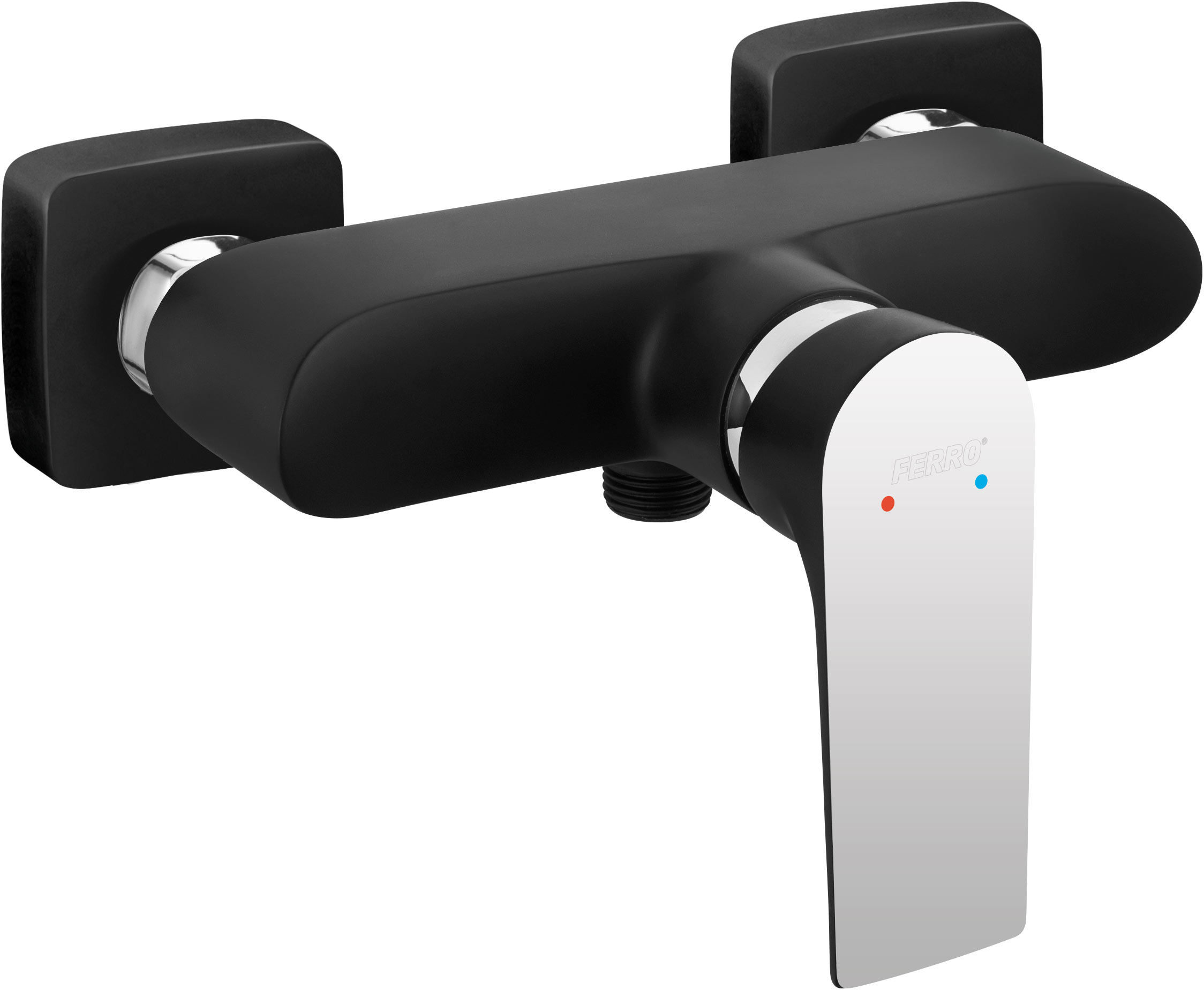 

Смеситель для душа FERRO Algeo Square Black BAQ7BLC