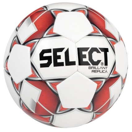 

Мяч футбольный Select Brillant Replica №5 White-Red