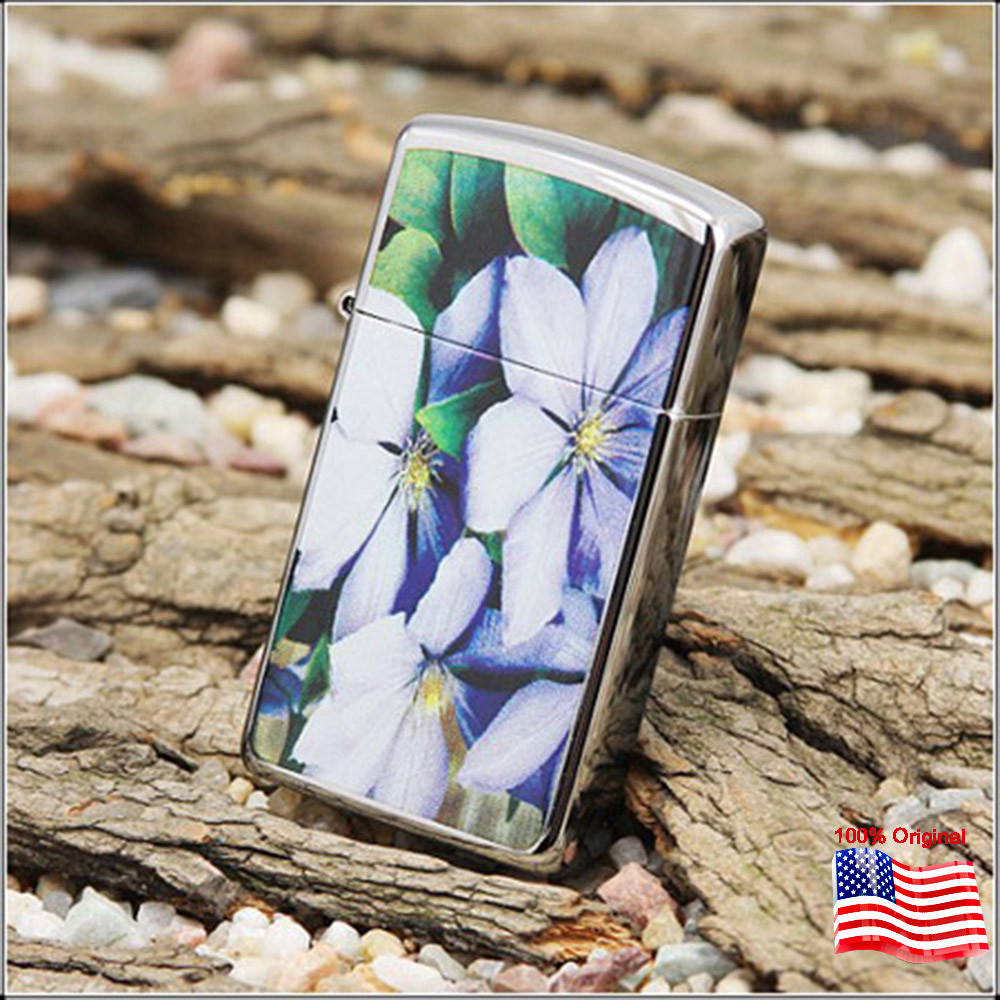 

Зажигалка Zippo 24525 Purple Petals серая 24525