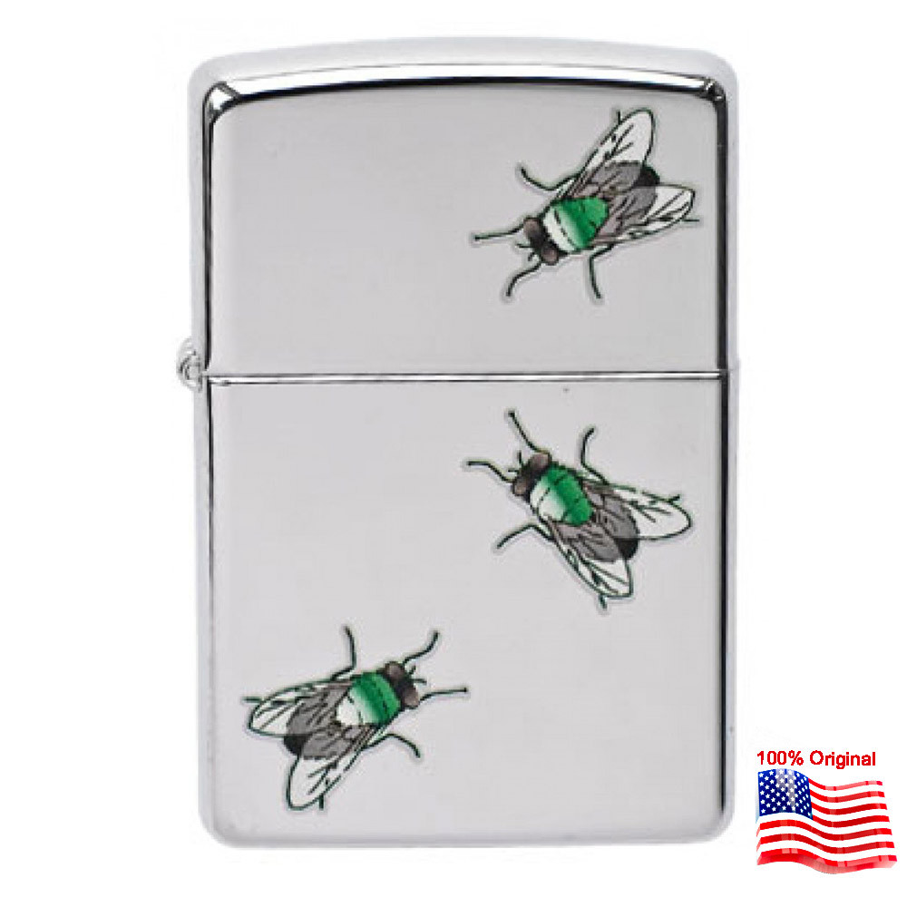 

Зажигалка Zippo 24881 FLIES серая 24881