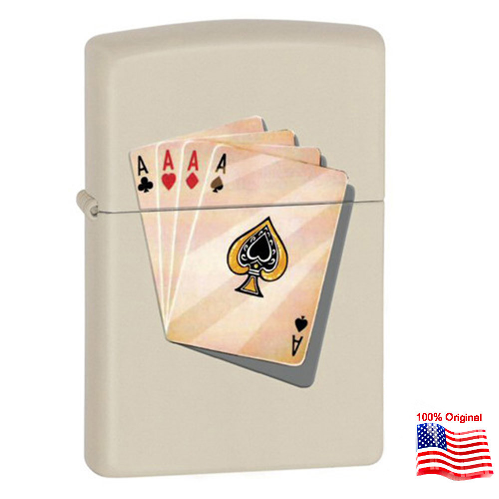 

Зажигалка Zippo 24795 FOUR OF A KIND бежевая 24795