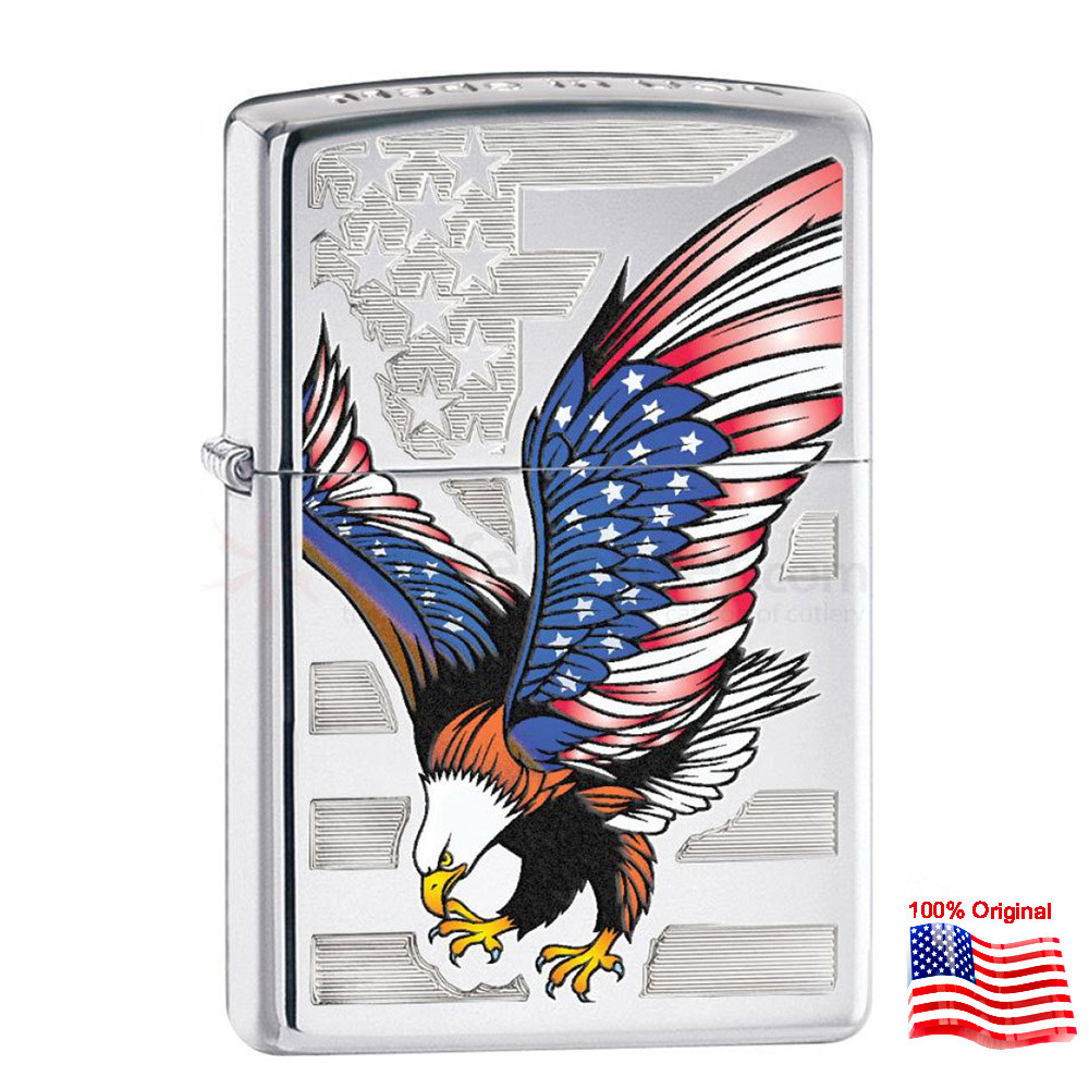 

Зажигалка Zippo 28449 EAGLE FLAG серая 28449