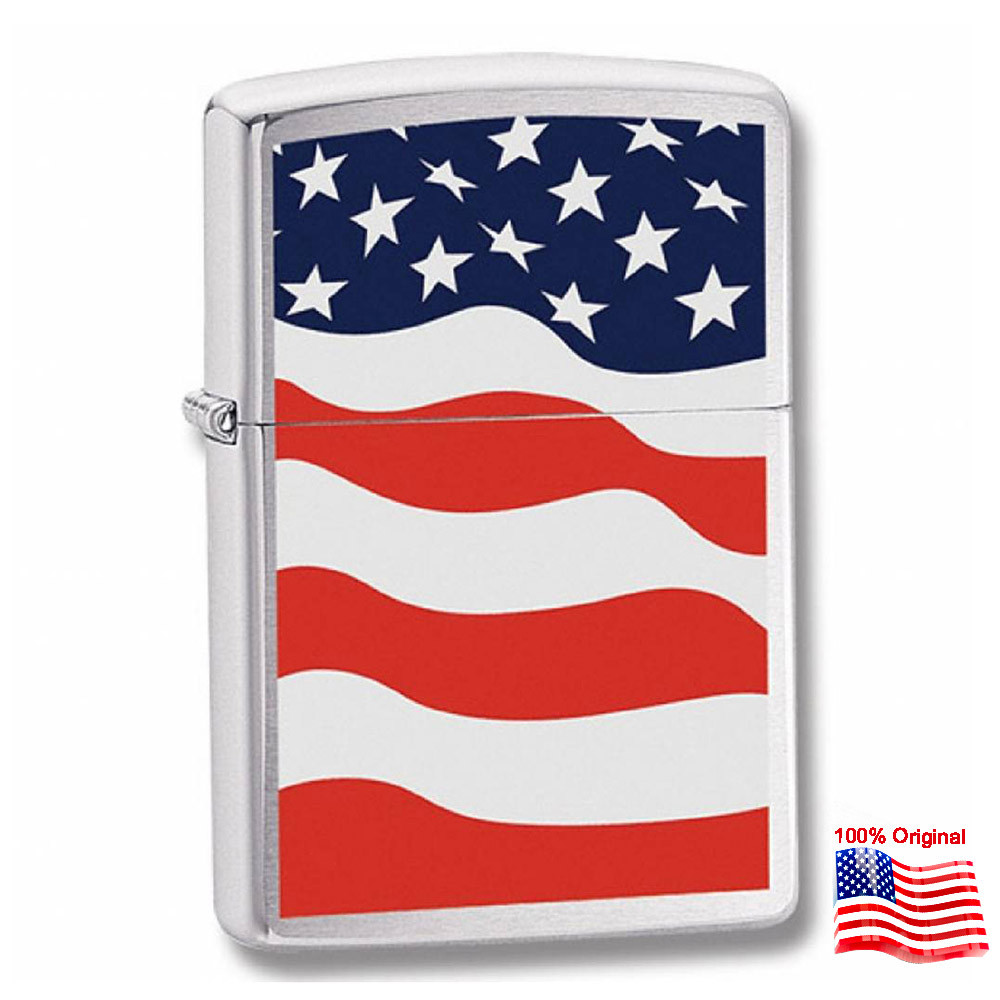

Зажигалка Zippo 24375 AMERICAN FLAG серая 24375