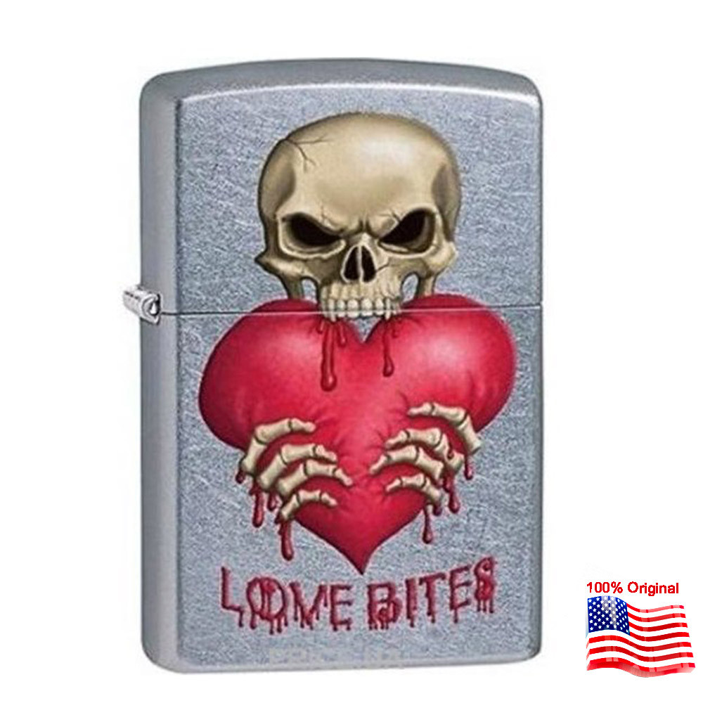 

Зажигалка Zippo 28464 LOVE BITES серая 28464
