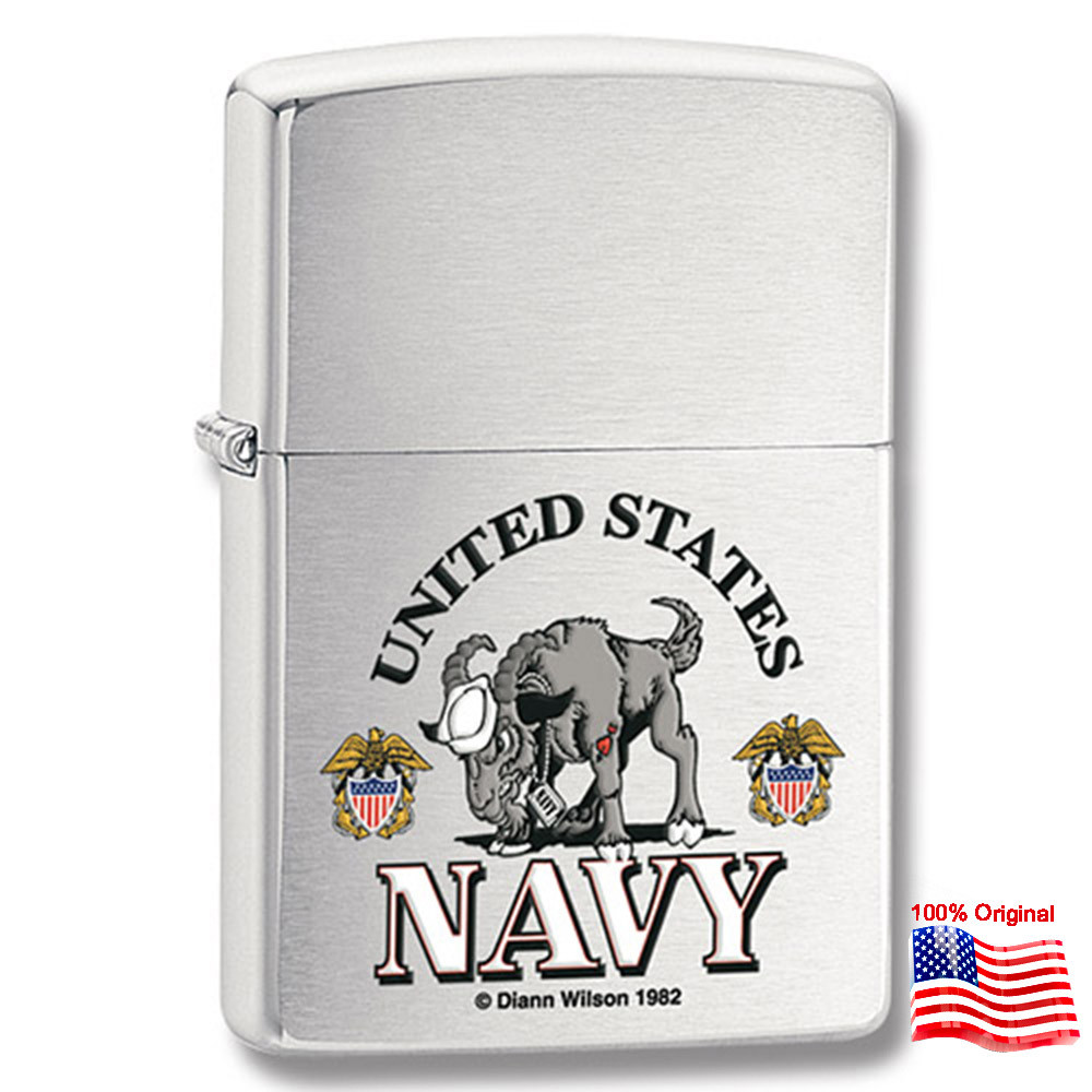 

Зажигалка Zippo 24533 US Navy серая 24533