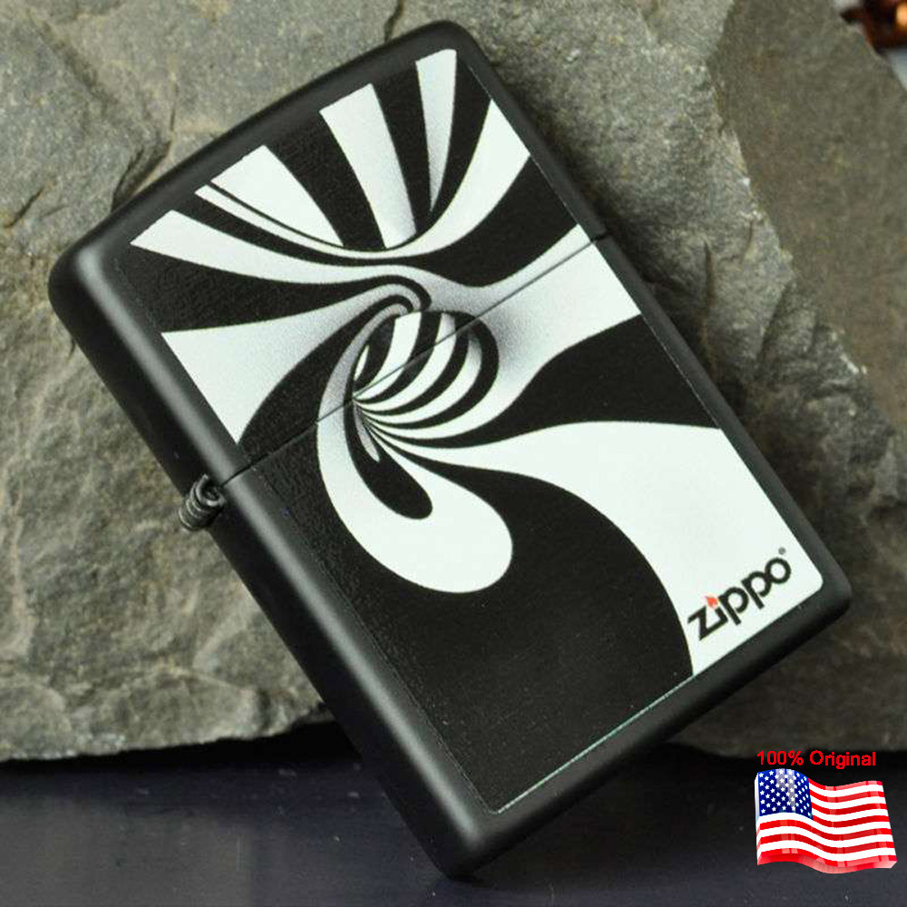 

Зажигалка Zippo 28297 Spiral Black & White черная 28297
