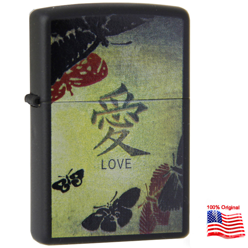 

Зажигалка Zippo 20839 BLACK MATTE LOVE черная 20839