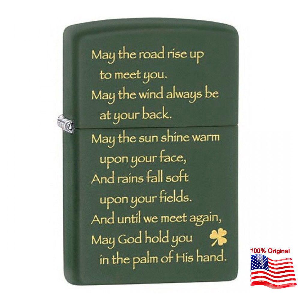 

Зажигалка Zippo 28479 IRISH BLESSING зеленая 28479