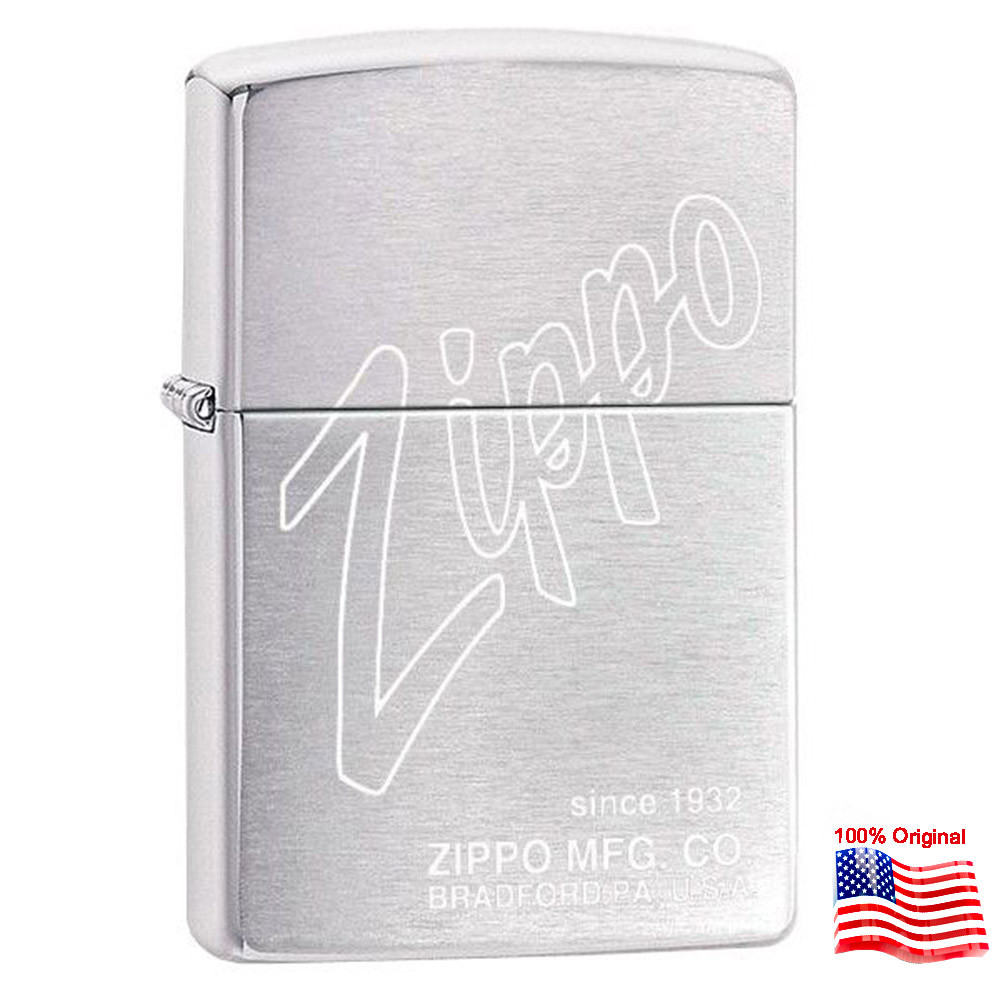 

Зажигалка Zippo 295992 ZIPPO LOGO серая 295992