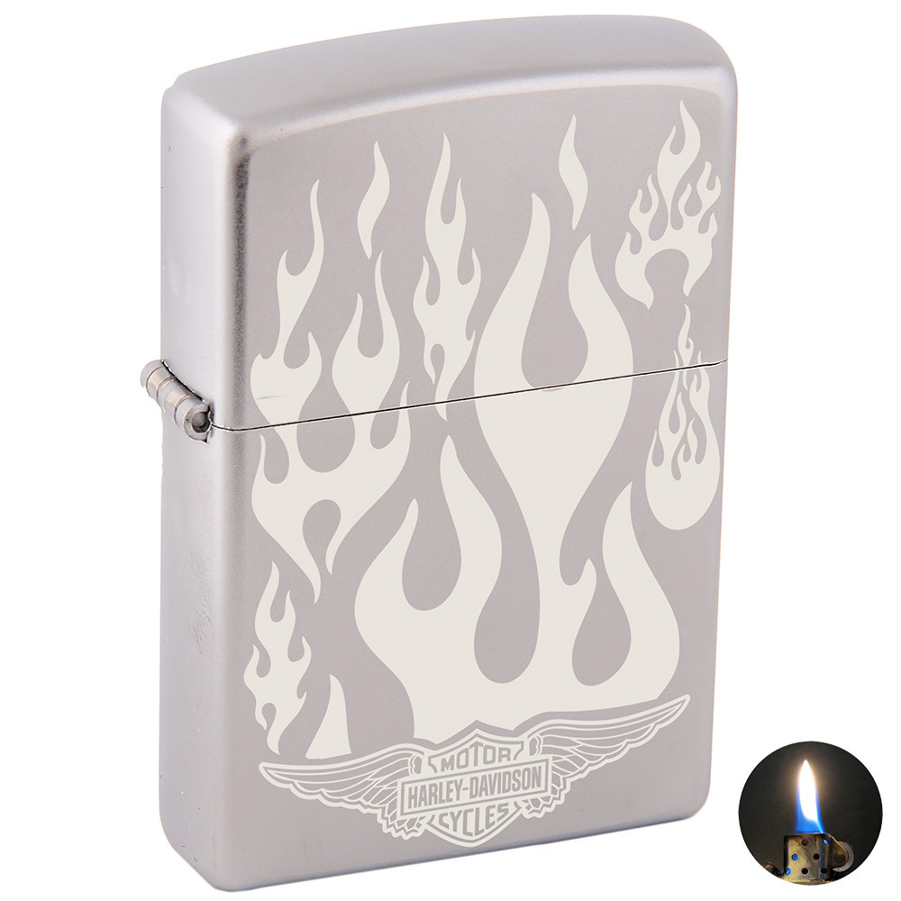 

Зажигалка Zippo 205 Satin Chrome серая 205507