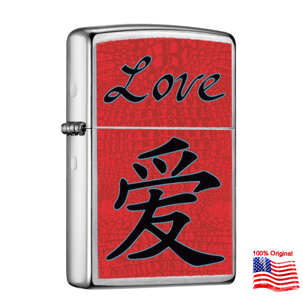 

Зажигалка Zippo 24263 Chinese Symbol Love серая 24263