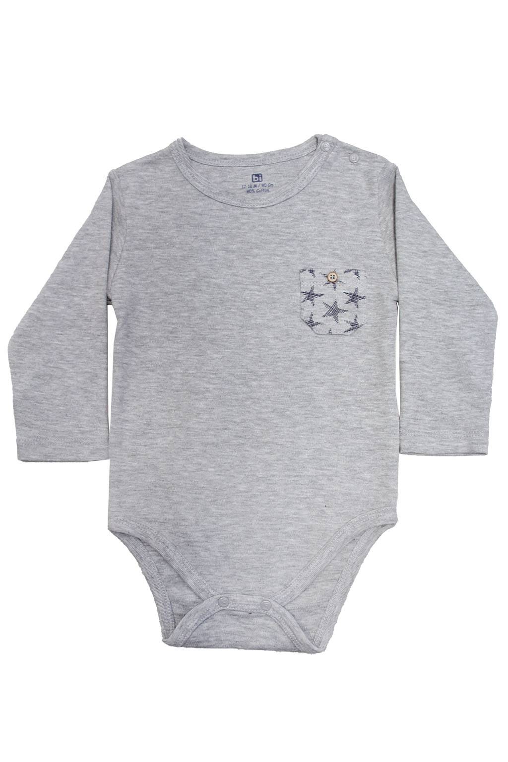 

Боди BiBaby 98 см Серый