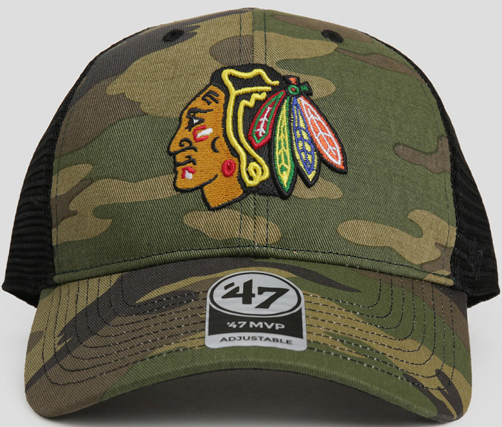 

Кепка 47Brand Nhl Chicago Blackhawks Camo Br H-CBRAN04GWP-CM Хаки