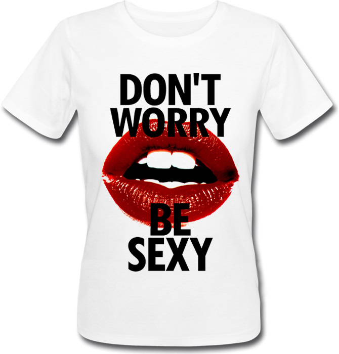 

Футболка HEADBANGER Don't Worry Be Sexy  Белая, Футболка HEADBANGER Don't Worry Be Sexy M Белая