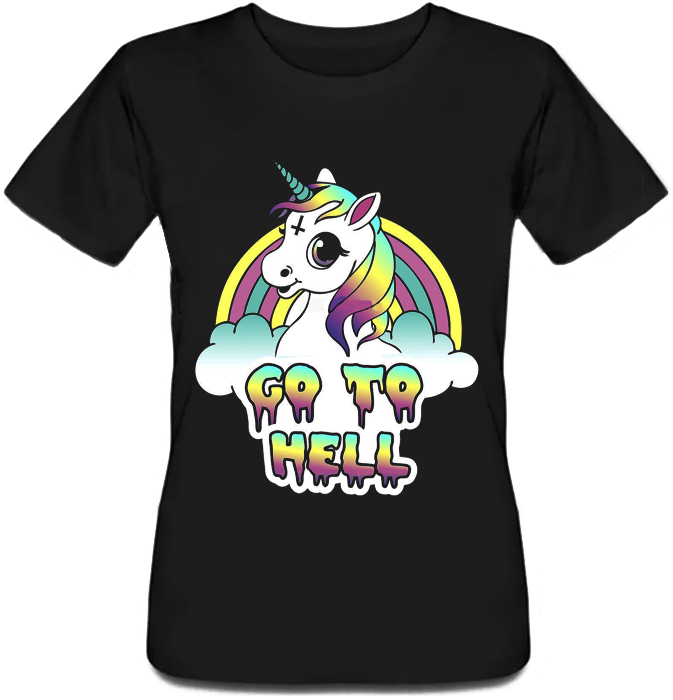 

Футболка HEADBANGER Unicorn - Go To HellXL Белая