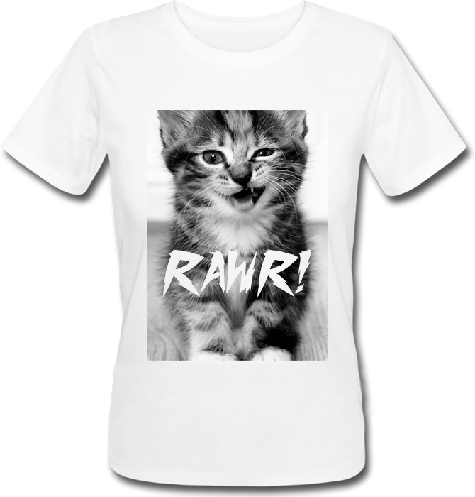 

Футболка HEADBANGER RAWR!  Белая, Футболка HEADBANGER RAWR! XS Белая