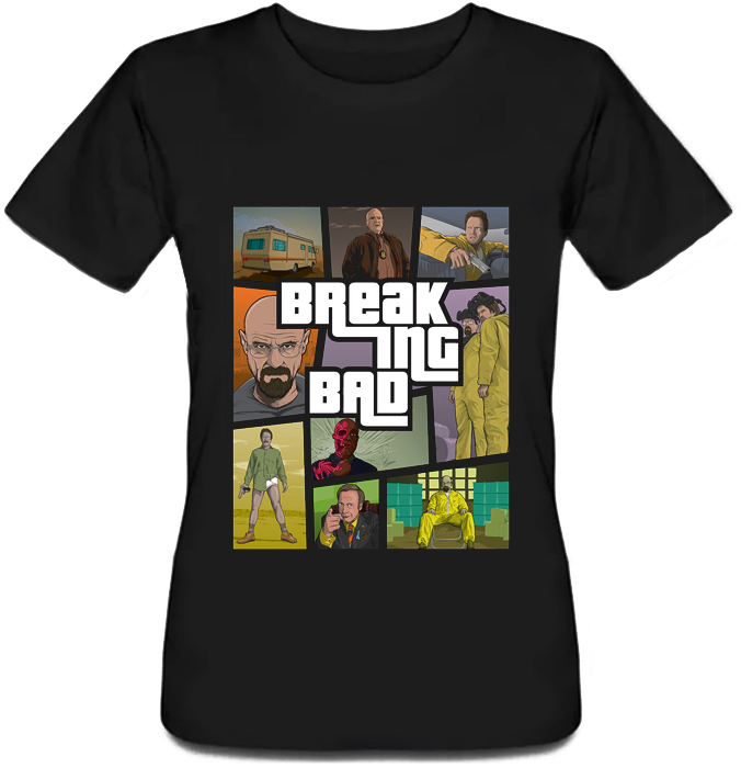 

Футболка Print Planet Breaking Bad - GTA StyleXS Белая
