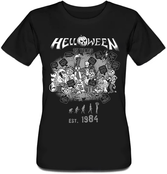 

Футболка HEADBANGER Helloween - Est. 1984  Черная, Футболка HEADBANGER Helloween - Est. 1984 XL Черная