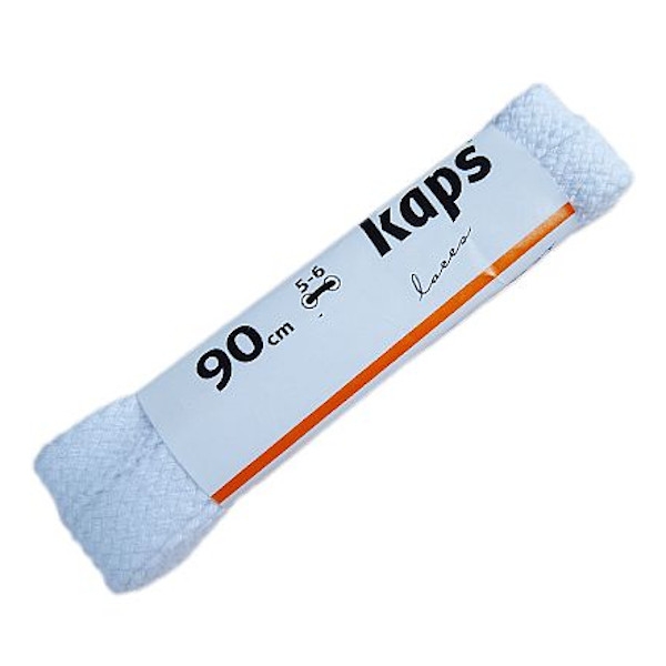 

Белые плоские шнурки для обуви Kaps 90 см / 8 мм (пара)