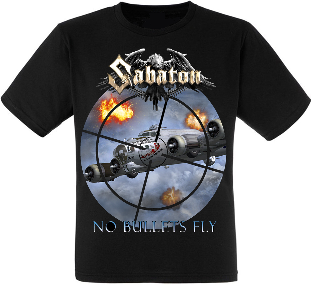 

Футболка Print Planet Sabaton "No Bullets Fly" (односторонняя, Футболка Print Planet Sabaton "No Bullets Fly" (односторонняя) M