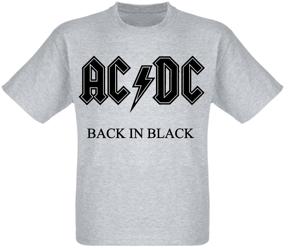 

Футболка HEADBANGER AC/DC "Back In Black" меланж, Футболка HEADBANGER AC/DC "Back In Black" меланж S
