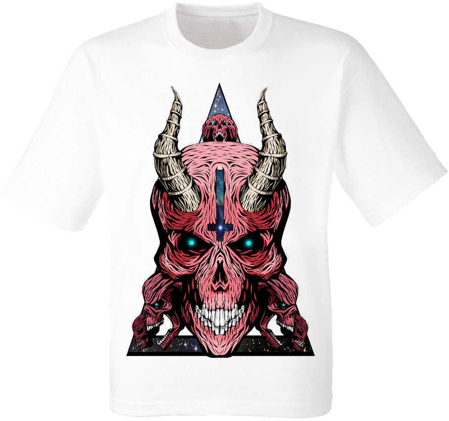 

Футболка Print Planet Devil Space белая, Футболка Print Planet Devil Space белая M