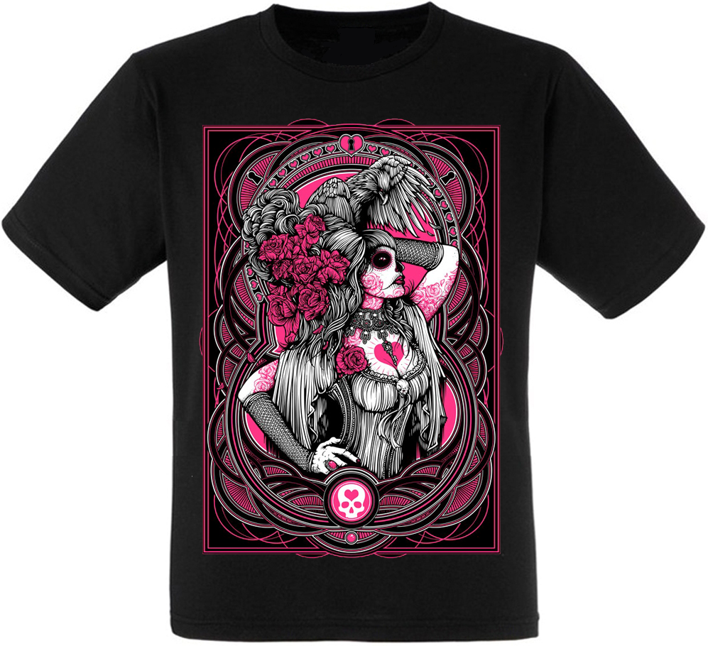 

Футболка Print Planet Skull & Heart XXL
