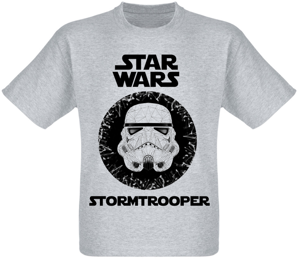 

Футболка Print Planet Star Wars - Stormtrooper меланж XXL