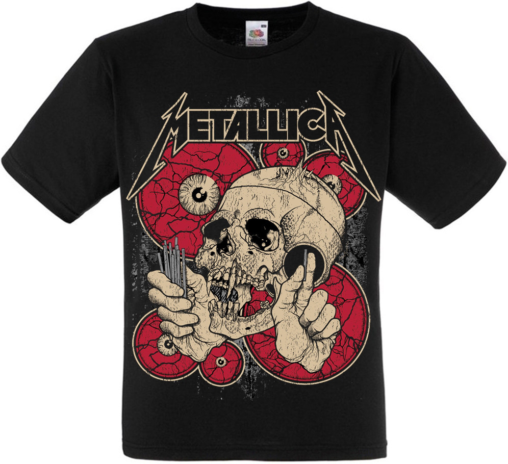 

Футболка Print Planet Metallica (skull and red eyes, Футболка Print Planet Metallica (skull and red eyes) S