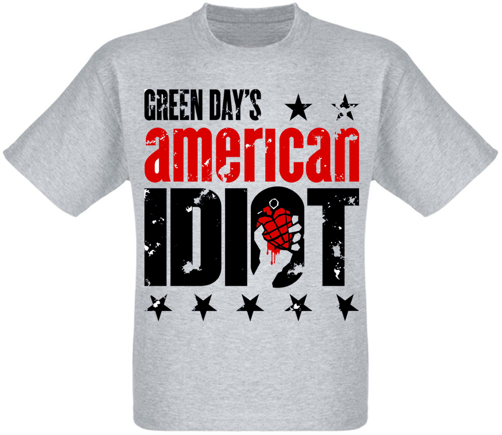 

Футболка Print Planet Green Day "American Idiot" меланж, Футболка Print Planet Green Day "American Idiot" меланж S