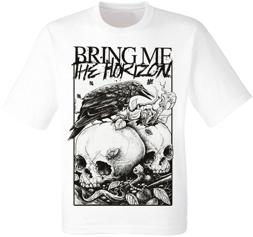 

Футболка Print Planet Bring Me The Horizon "Crow and Skulls" белая, Футболка Print Planet Bring Me The Horizon "Crow and Skulls" белая S