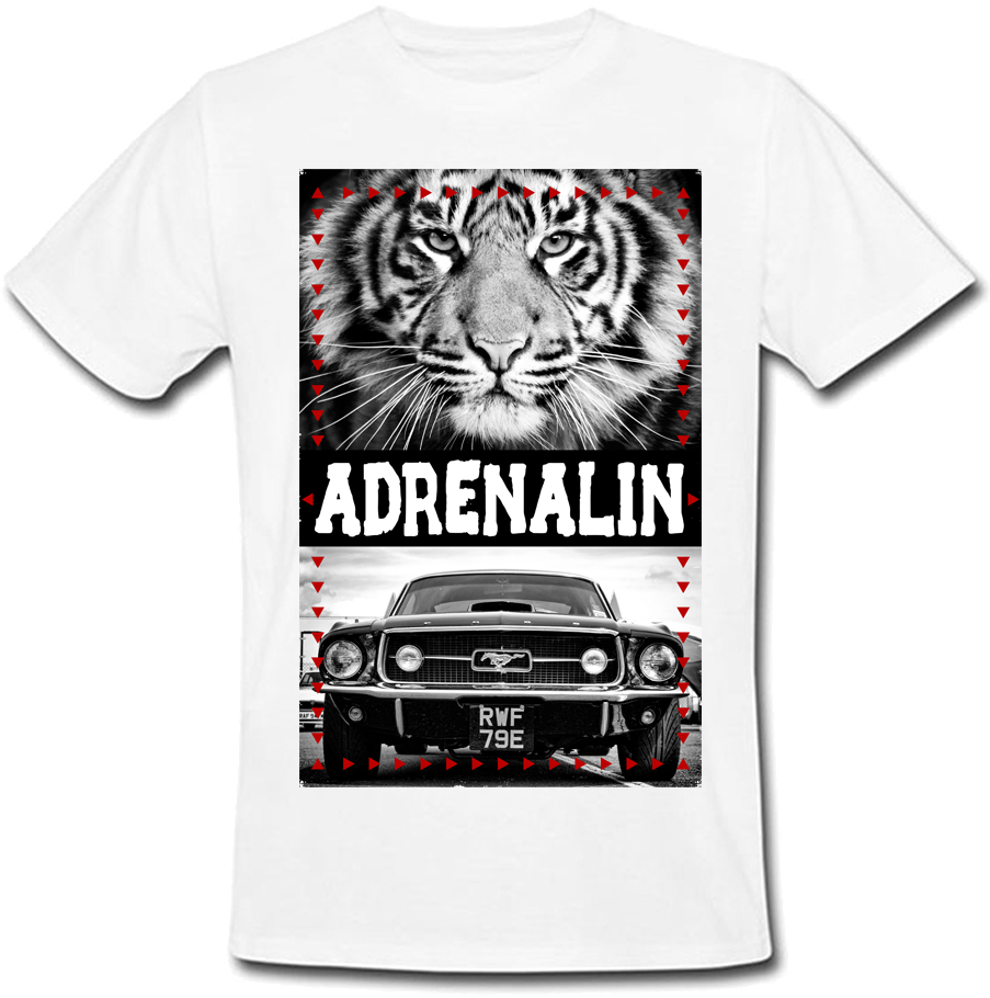 

Футболка Print Planet Adrenalin белая, Футболка Print Planet Adrenalin белая M