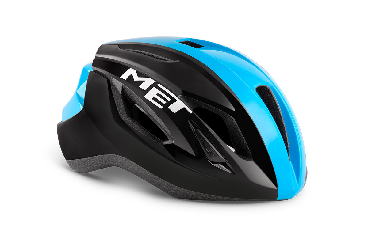

Шлем Met Strale Black Cyan Panel Glossy 56-58 См