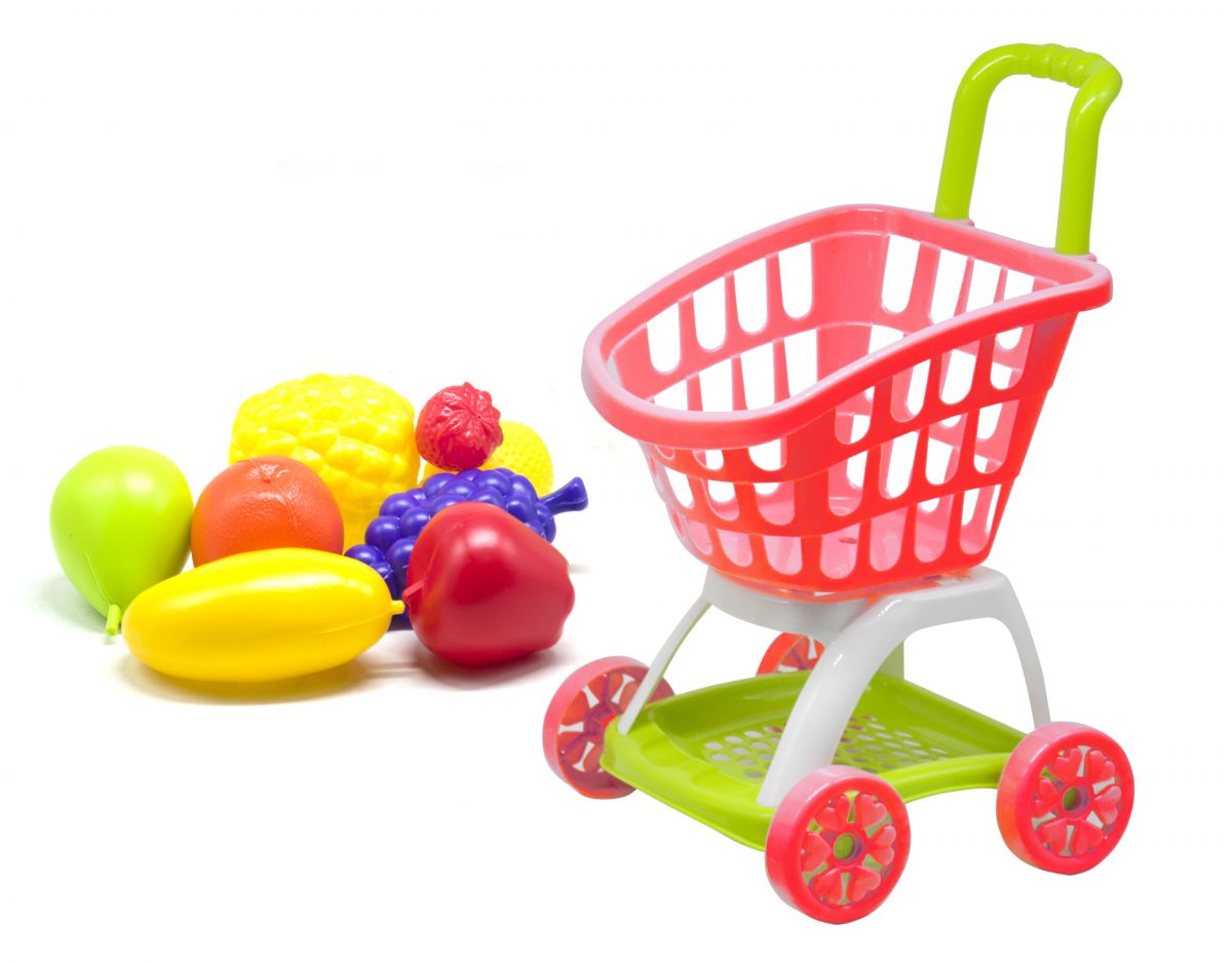 

Тележка покупателя с продуктами красный Kinderway (KW-36-007) (111176)