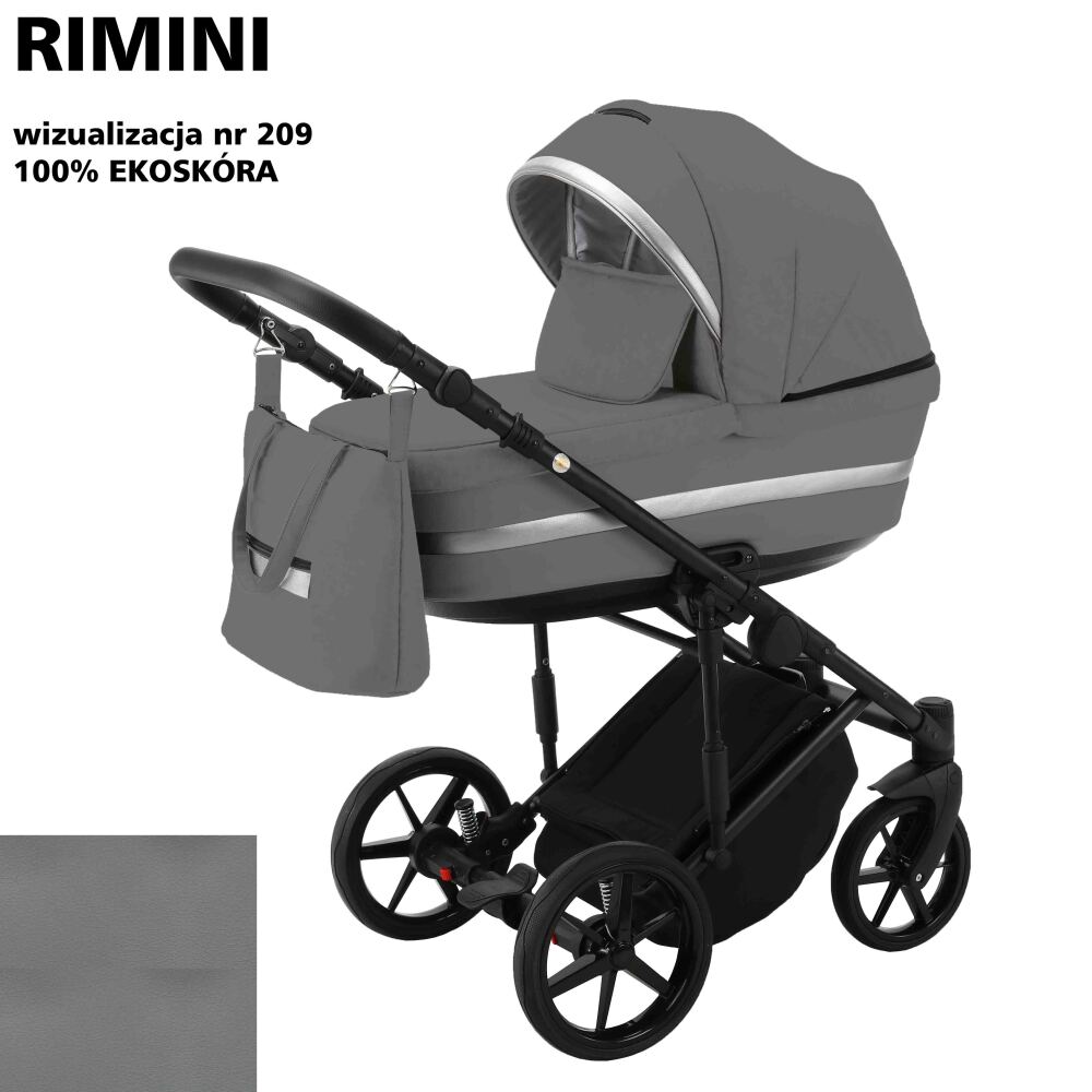 

Коляска 2 в 1 Adamex Rimini ECO кожа 100% RI-209 (625244)