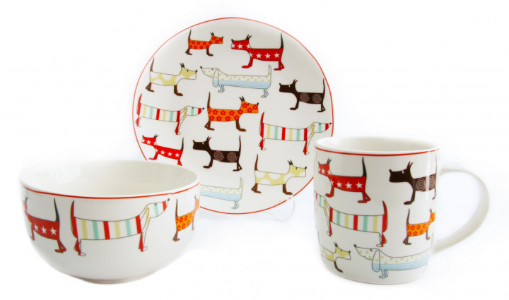

Детский набор 3 предмета Party Dogs Astera (A0690-KS-05-mg)