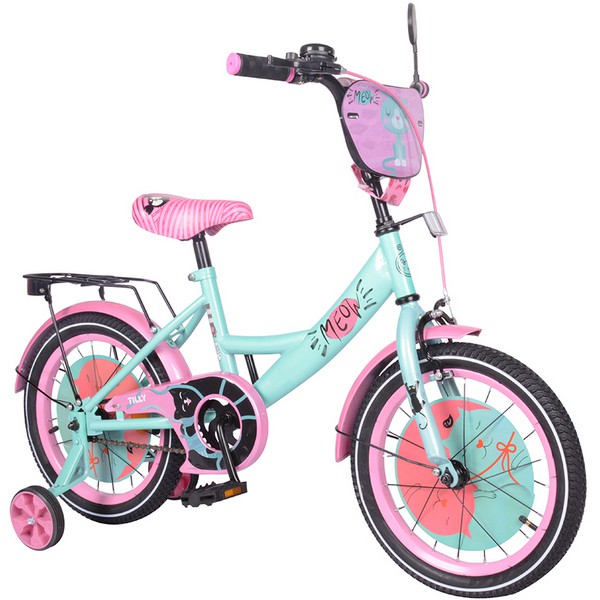 

Велосипед TILLY Meow 16" T-216218/1 Azure/Pink (F00203129)