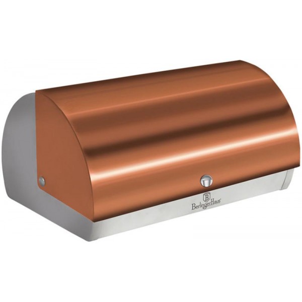 

Хлебница Berlinger Haus Rose Gold 38.5х28х18.5см, сталь нержавеющая