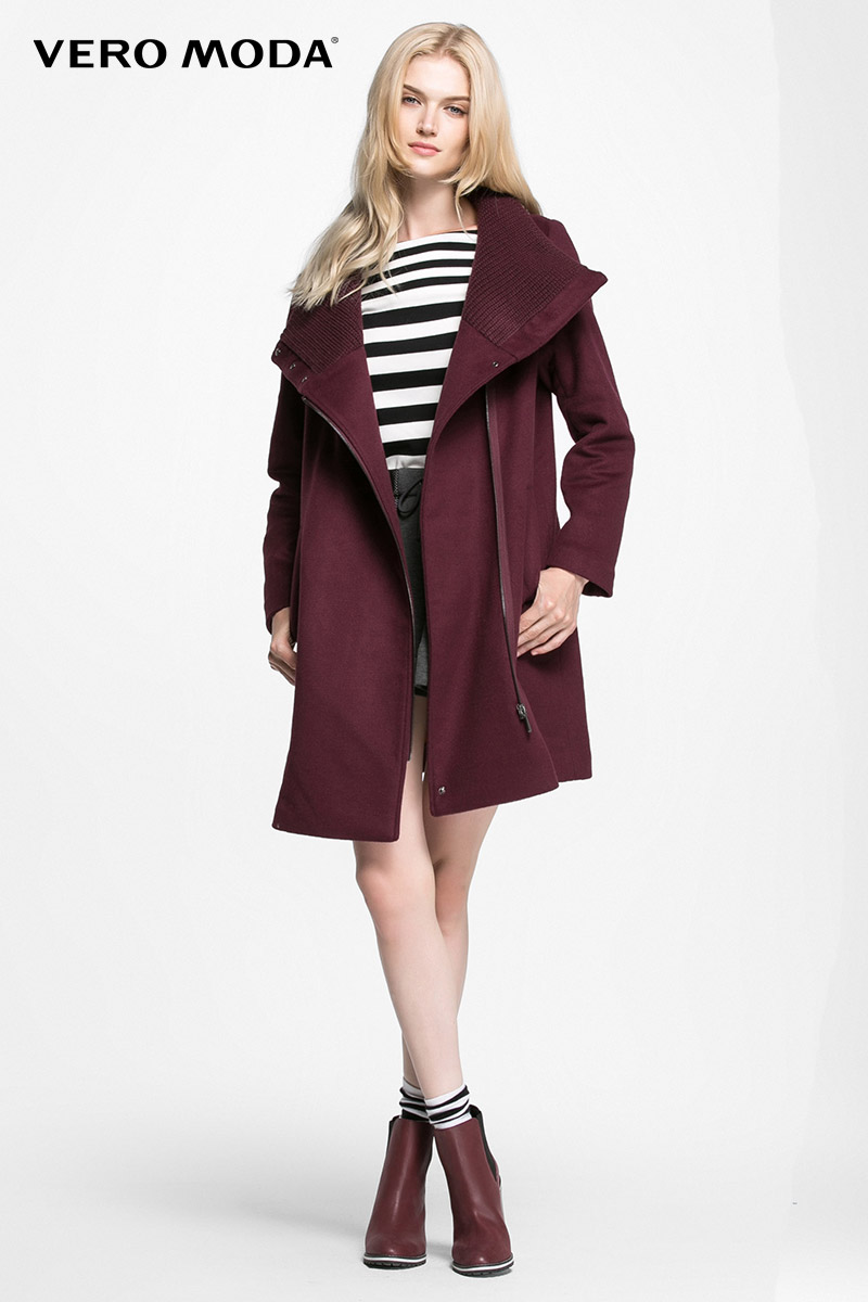 

Пальто Vero Moda 315327043092 M т.бордовий
