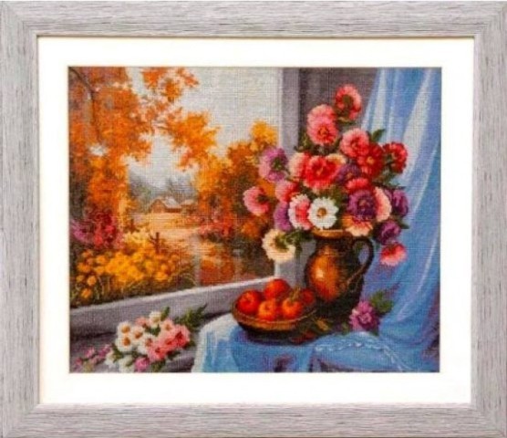 

Набор для вышивания крестиком Дантель Осень 39.5 * 31 см (065)