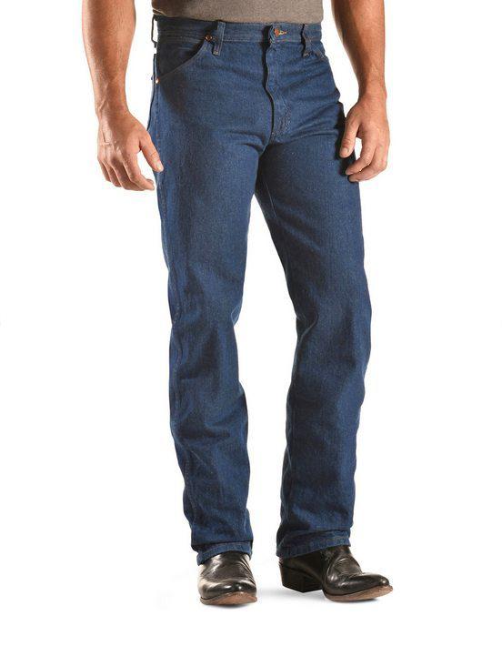 

Джинсы мужские Wrangler 13MWZ Cowboy Cut Original Fit PREWASHED W30 L34 Темно-Синий