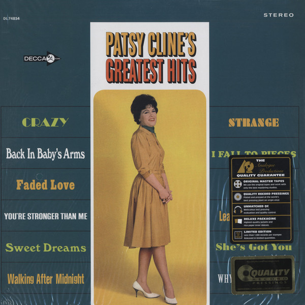 

Виниловая пластинка PATSY CLINE GREATEST HITS (33RPM-EDITION) (EAN 0753088485411)