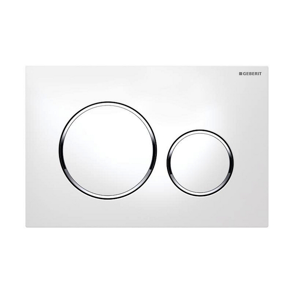 

Клавиша с двойным смывом GEBERIT SIGMA 115.882.KJ.1 белый-хром (28909)